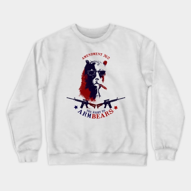 The Right to Arm Bears Crewneck Sweatshirt by PopShirts